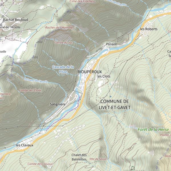 Plan cartographique de Lac Fourchu