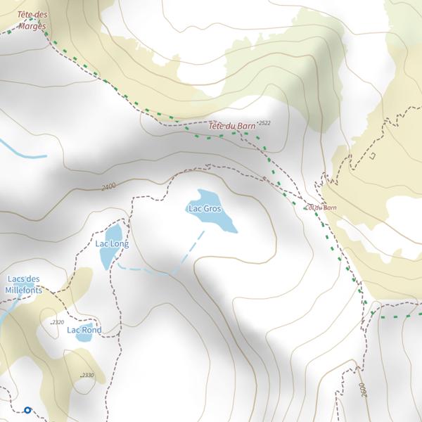 Plan cartographique de Lac Gros