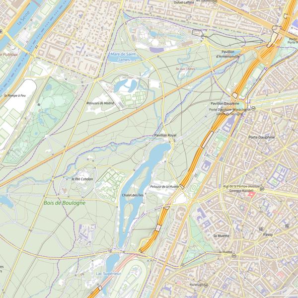 Plan cartographique de Lac Inférieur