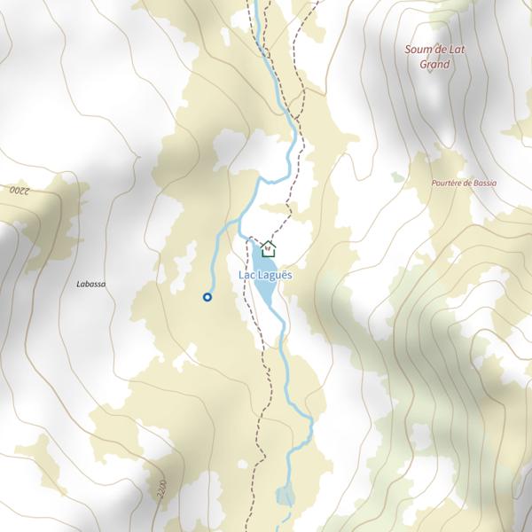 Plan cartographique de Lac Laguës