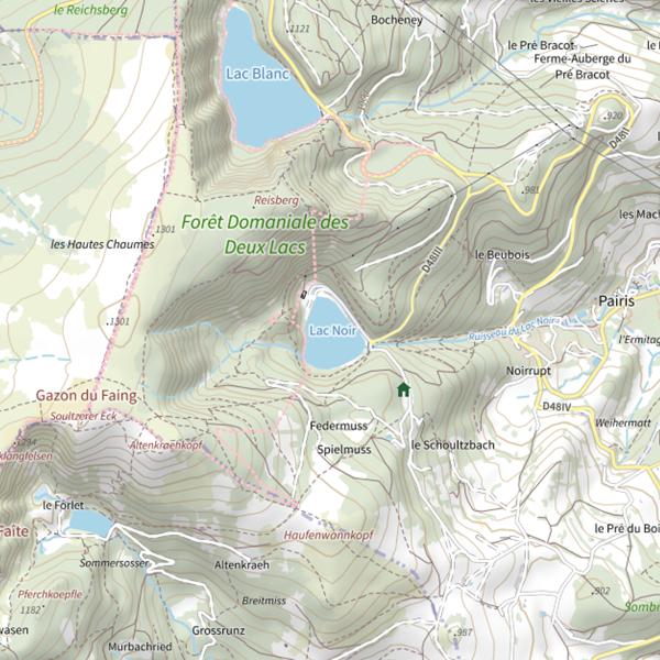Plan cartographique de Lac Noir (Orbey)