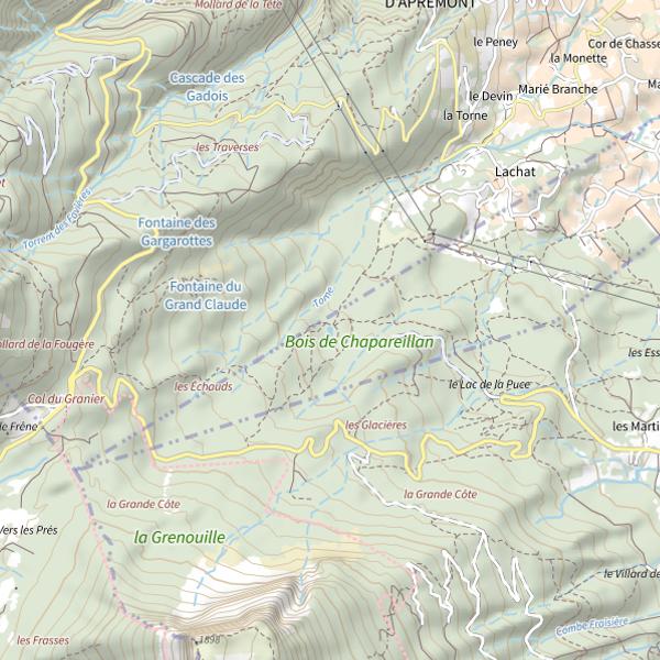 Plan cartographique de Lac Noir (Porte-de-Savoie)