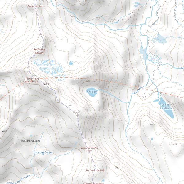 Plan cartographique de Lac Pépin