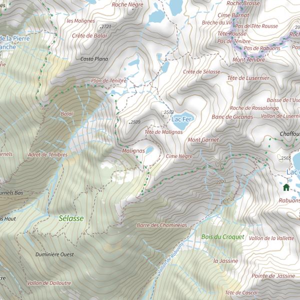 Plan cartographique de Lac Pétrus