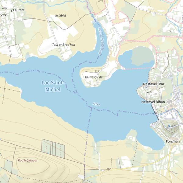 Plan cartographique de Lac Saint-Michel