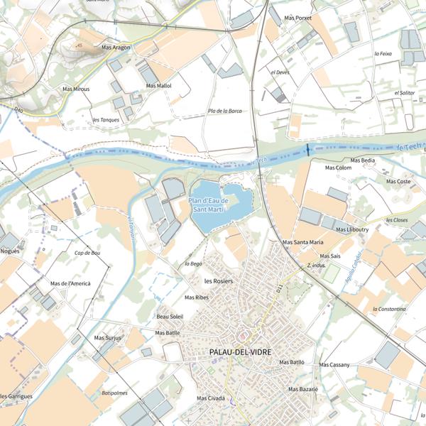 Plan cartographique de Lac Sant Marti
