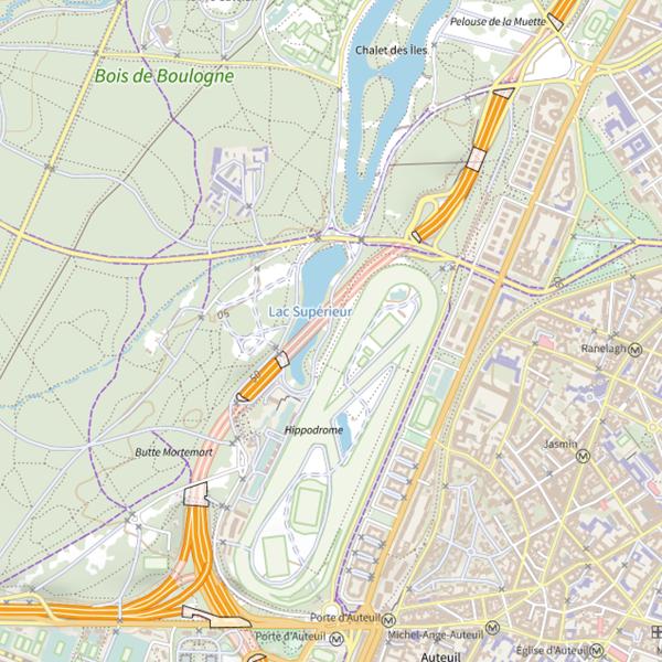 Plan cartographique de Lac Supérieur