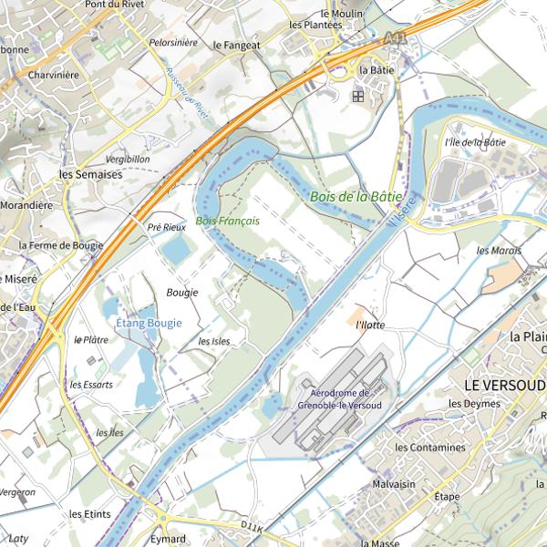 Plan cartographique de Lac Taillefer