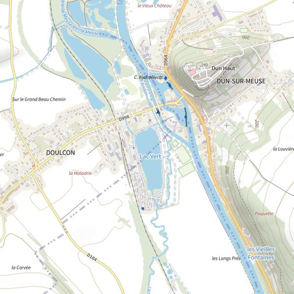 Plan cartographique de Lac Vert (Doulcon)