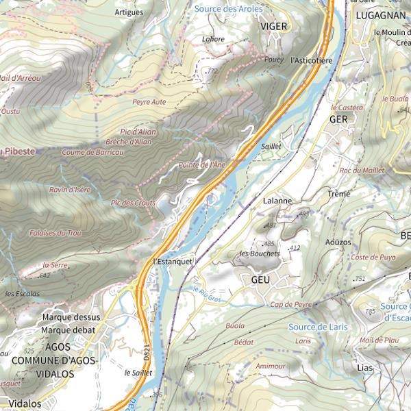 Plan cartographique de Lac Vert (Geu)