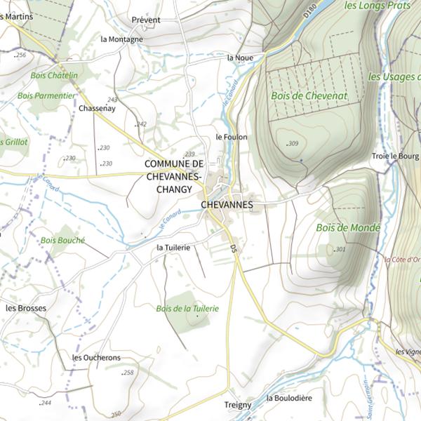 Plan cartographique de L'Aire de rien