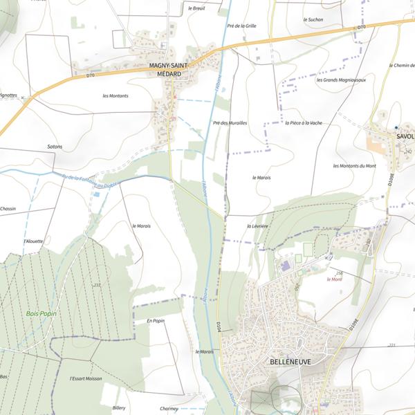 Plan cartographique de L'Albane