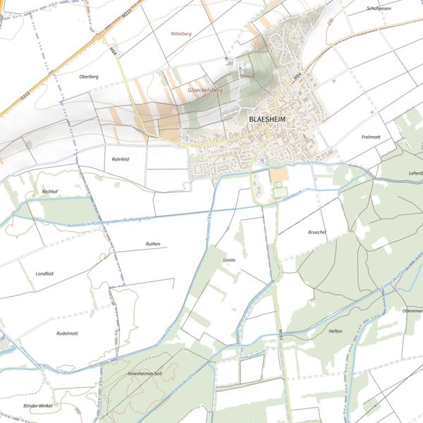 Plan cartographique de L'Altbach