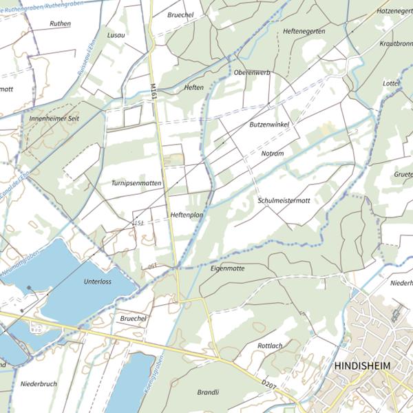 Plan cartographique de L'Alter Langgraben