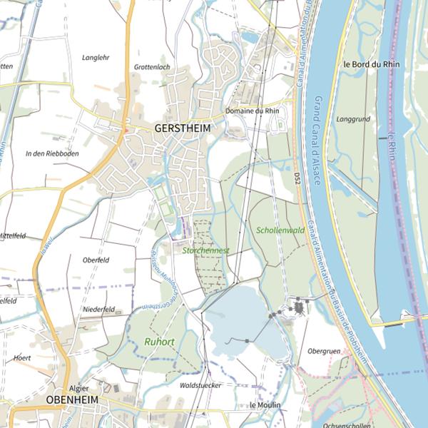 Plan cartographique de L'Altkanal