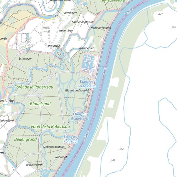 Plan cartographique de L'Altriedwasser