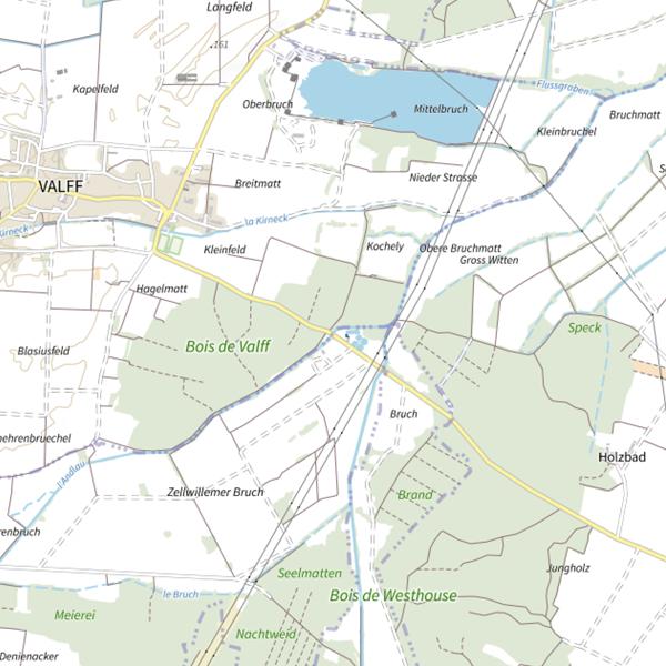 Plan cartographique de L'Andlau