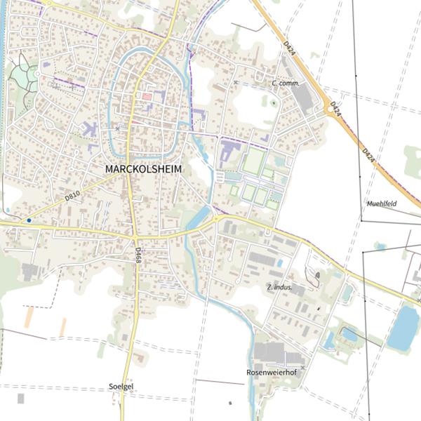 Plan cartographique de Langwasser