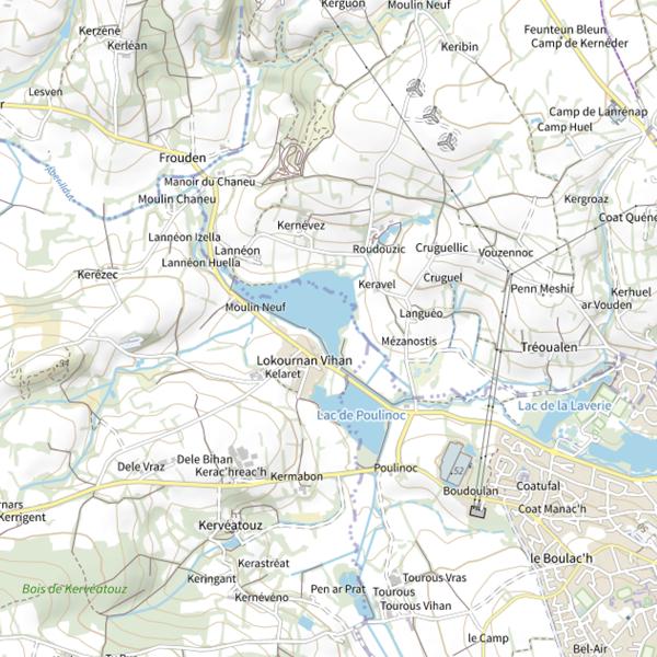 Plan cartographique de Lannéon