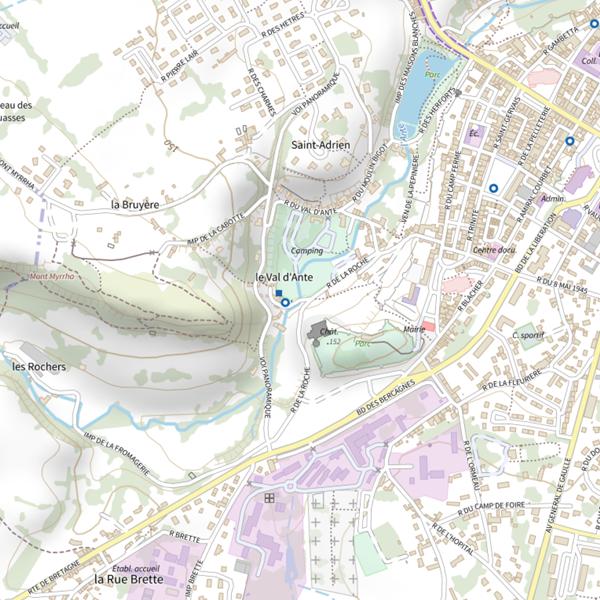 Plan cartographique de L'Ante