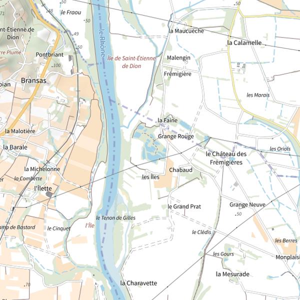 Plan cartographique de Lapalud