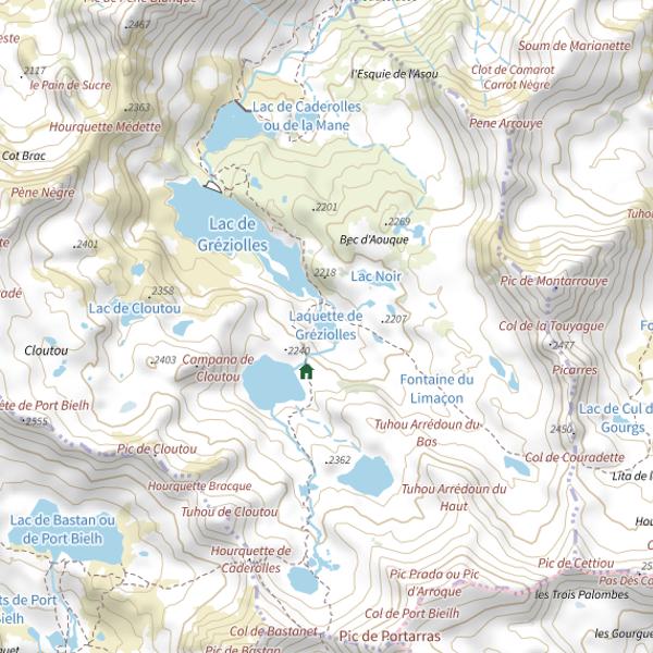 Plan cartographique de Laquette de Gréziolles