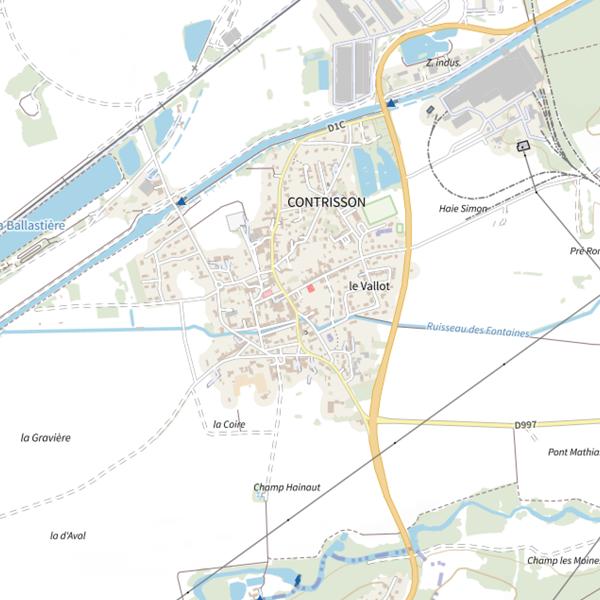 Plan cartographique de L'Arc en Ciel