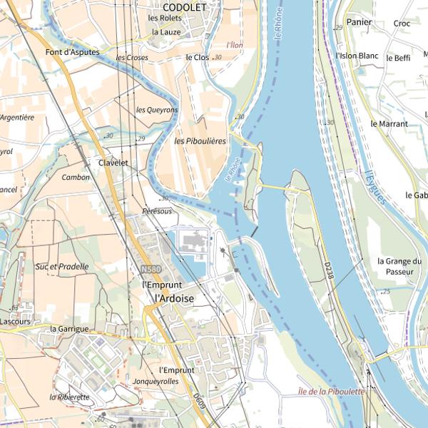 Plan cartographique de L'Ardoise