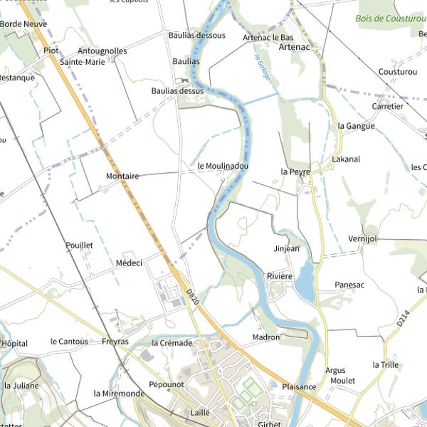 Plan cartographique de L'Ariège 1ère catégorie (Haute-Garonne)