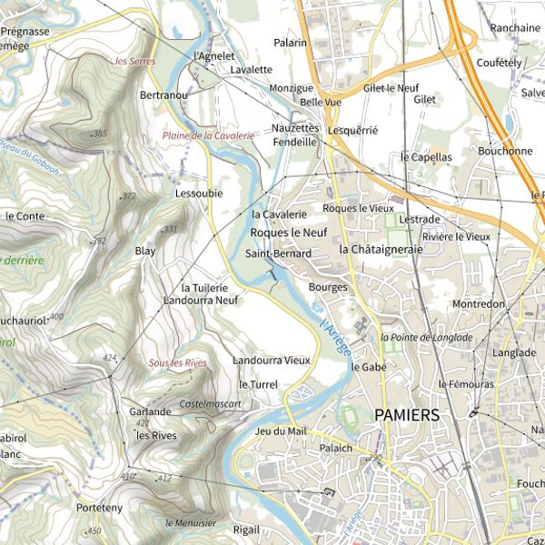 Plan cartographique de L'Ariège 1ère catégorie