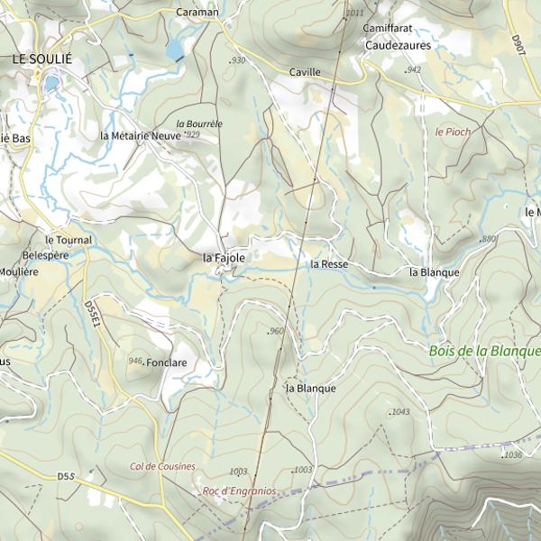 Plan cartographique de L'Arn