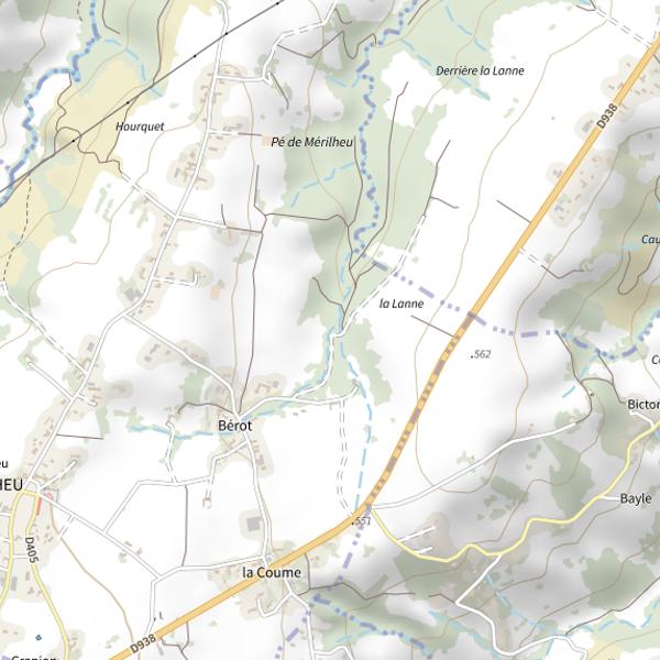 Plan cartographique de L'Arrêt