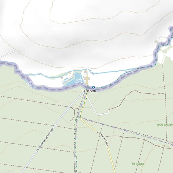 Plan cartographique de L'Artoise