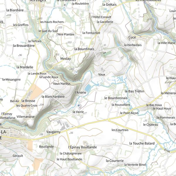 Plan cartographique de L'Asnerie