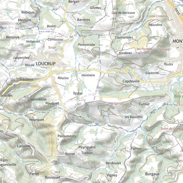 Plan cartographique de L'Aube