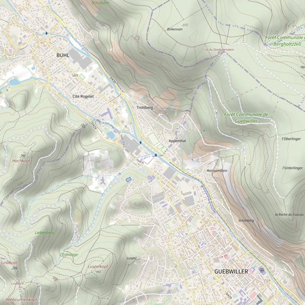 Plan cartographique de Lauch parcours urbain