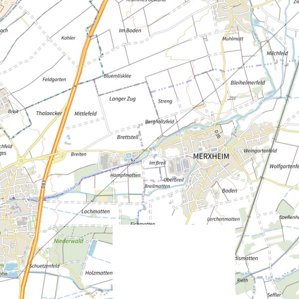 Plan cartographique de Lauch