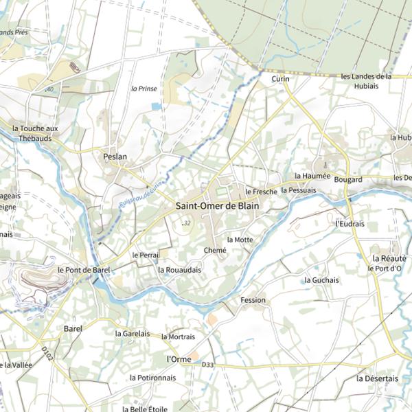 Plan cartographique de L'Audomarois