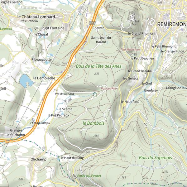 Plan cartographique de L'Augronne