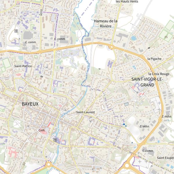 Plan cartographique de L'Aure
