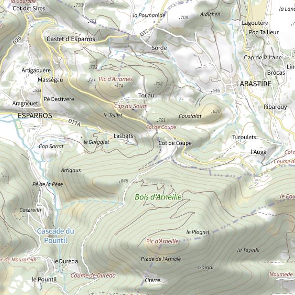 Plan cartographique de L'Ayguette