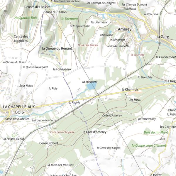 Plan cartographique de Le Bagnerot