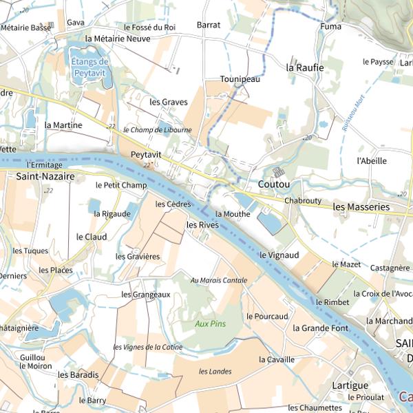 Plan cartographique de Le Baraillé