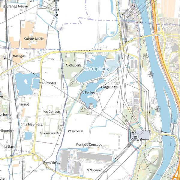 Plan cartographique de Le Bartras
