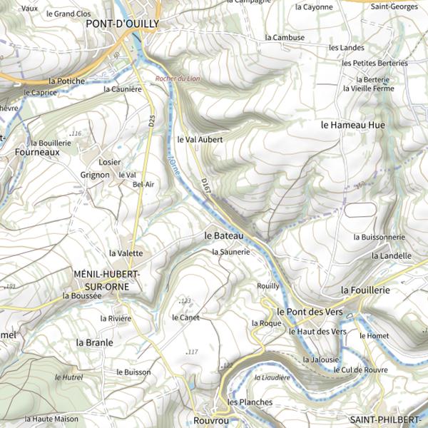 Plan cartographique de Le Bateau