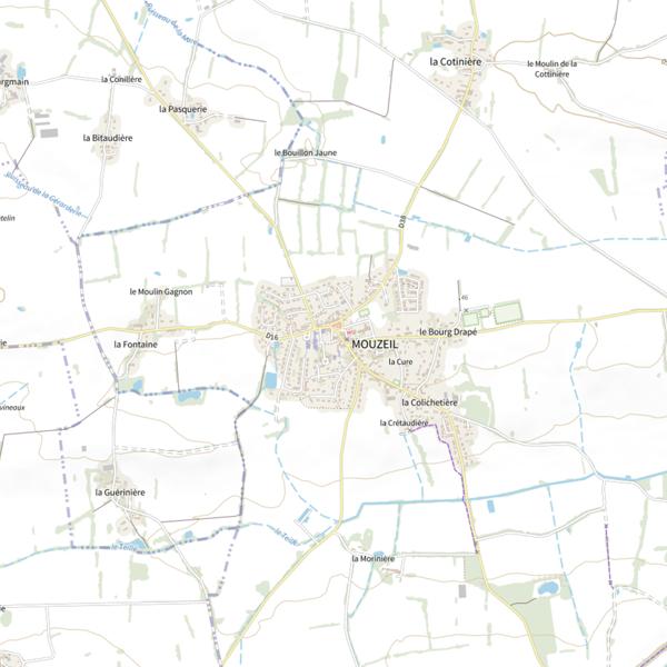 Plan cartographique de Le BDM