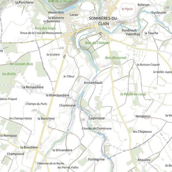 Plan cartographique de Le Bé