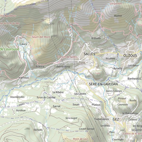 Plan cartographique de Le Bergons
