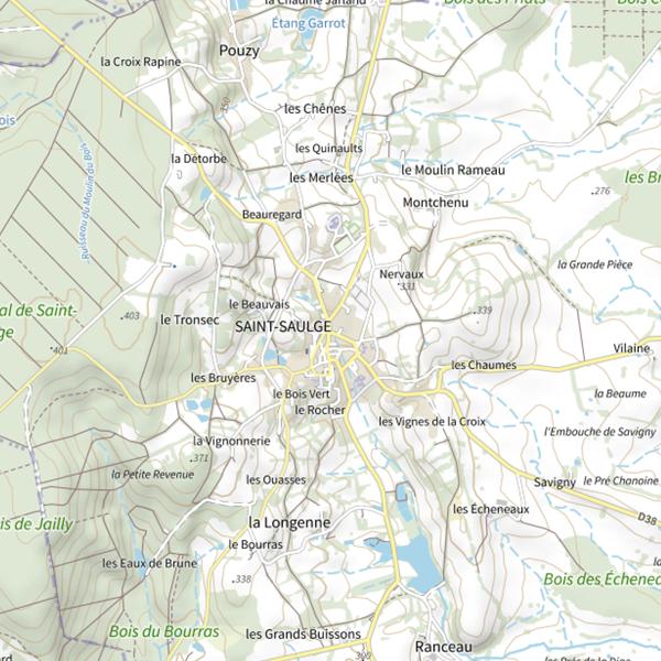 Plan cartographique de Le Bistroquet