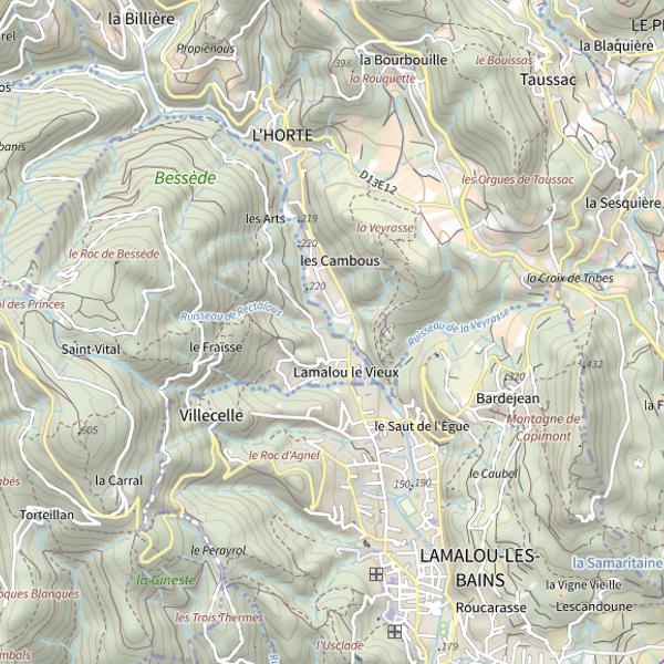 Plan cartographique de Le bitoulet